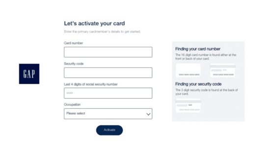 Activate Gap.com Card In 2024