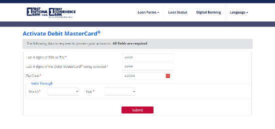 Common Errors During 1stnb.com Card Activation